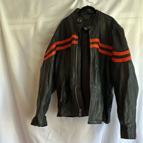 Motorcycle jacket real leather - Picture 1 of 8